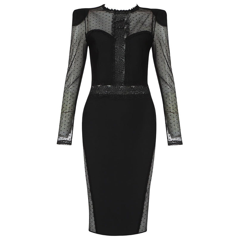 Black Bandage Dress HB7868 4