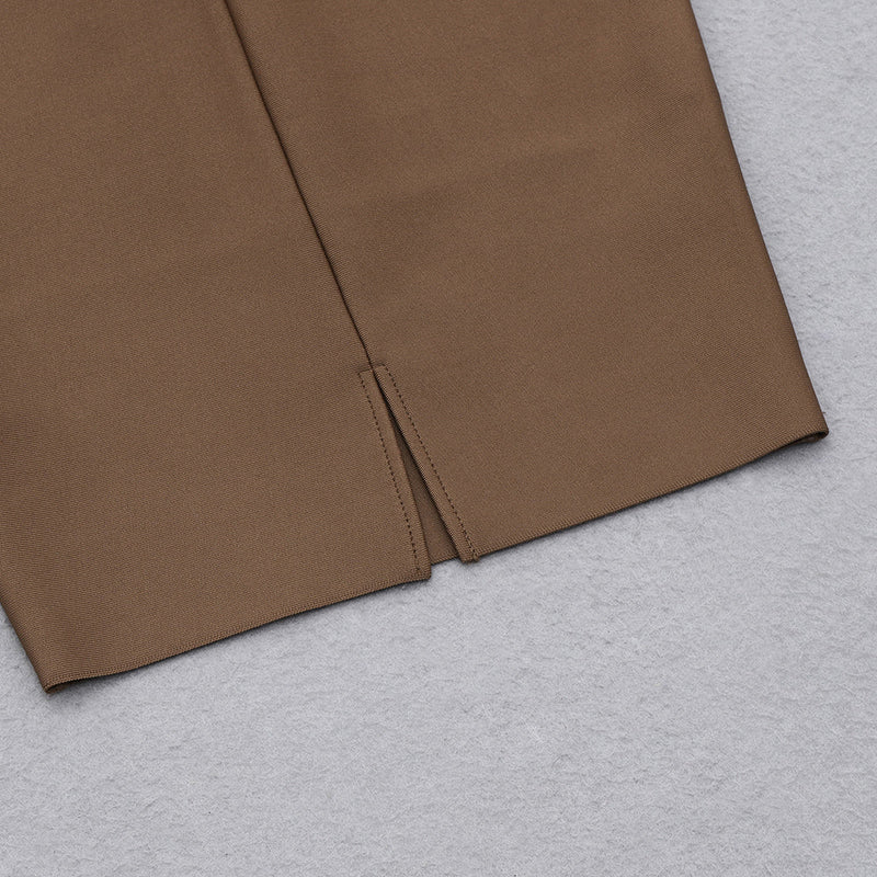 Brown Bandage Dress HB7873 8