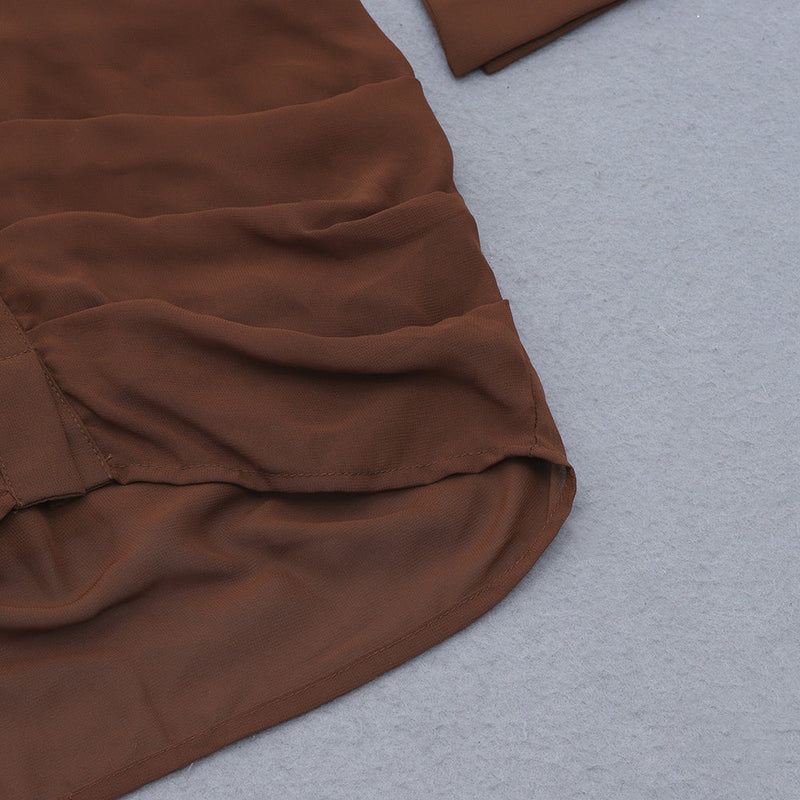 Coffee Bodycon Dress HB7887 8