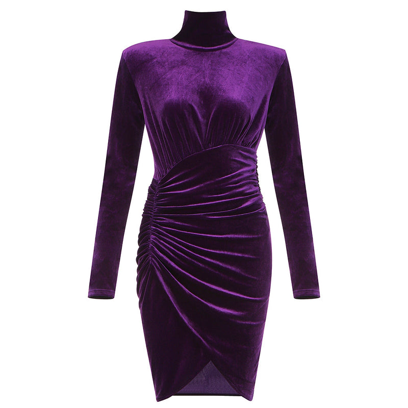 Purple Bodycon Dress HB7888 4