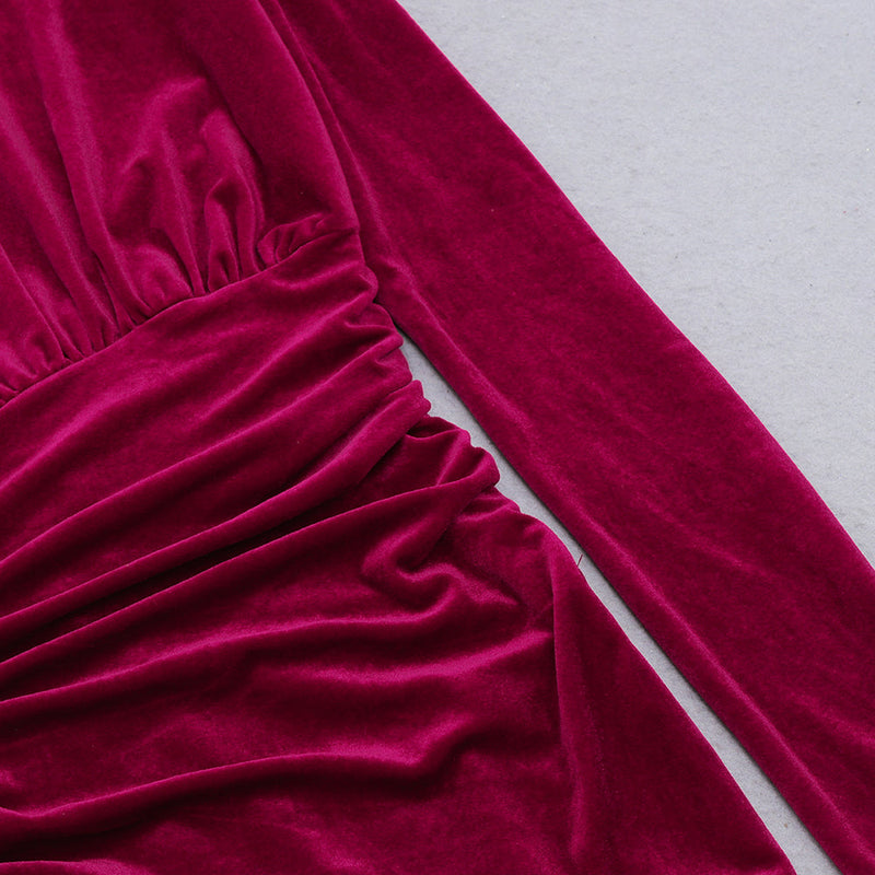 Wine Bodycon Dress HB7888 7