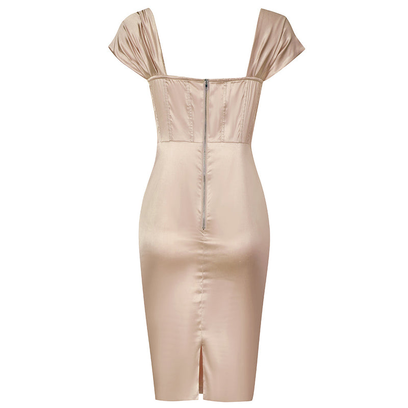 Apricot Bodycon Dress HB7891 5