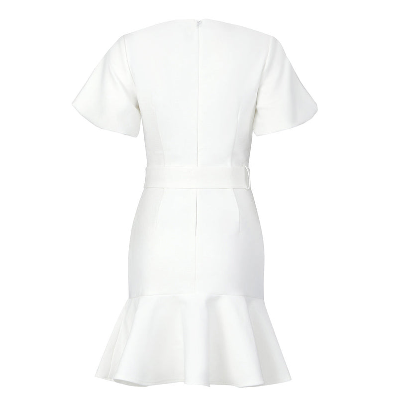 White Bandage Dress HB7892 6