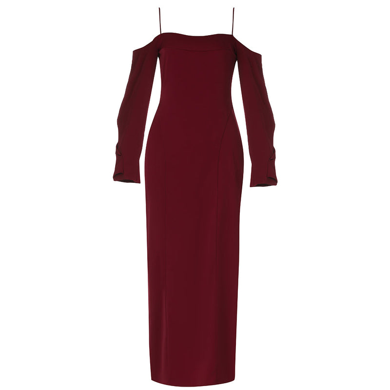 Wine Bodycon Dress HB7901 3