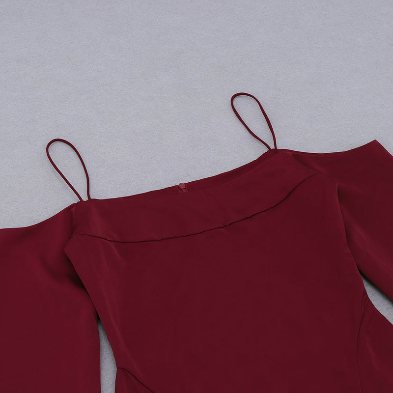 Wine Bodycon Dress HB7901 5