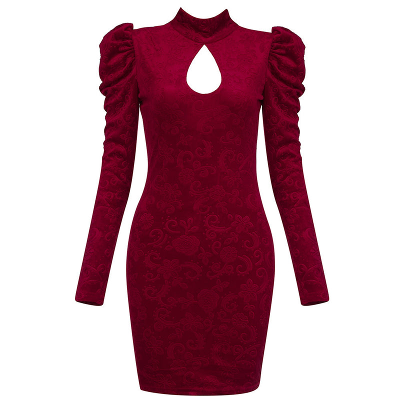 Red Bodycon Dress HB7905 4