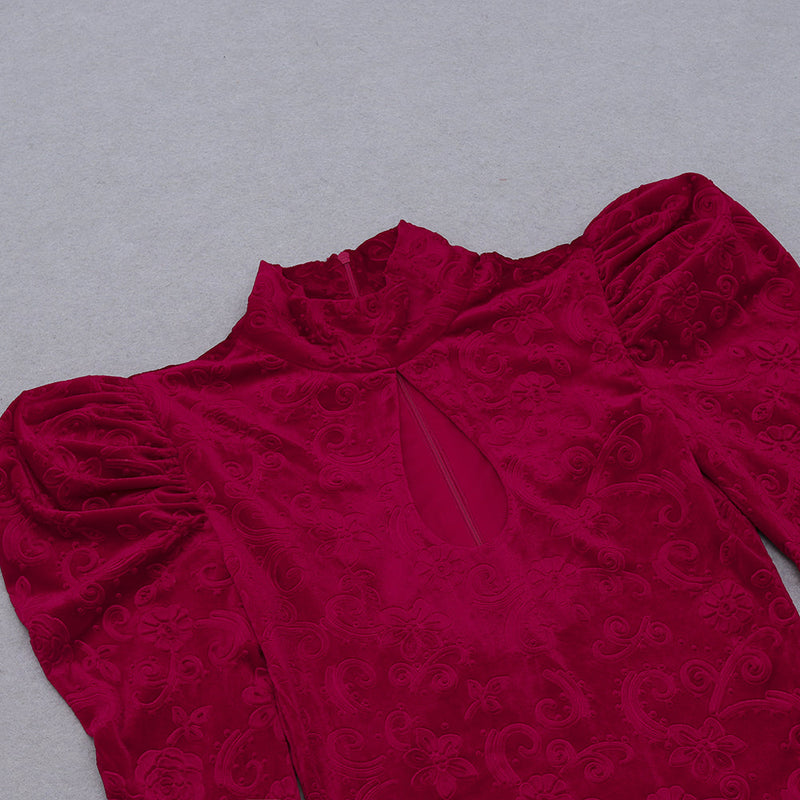 Red Bodycon Dress HB7905 6
