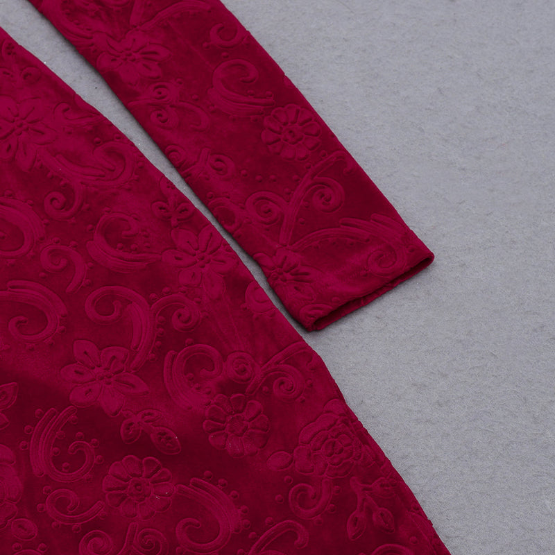 Red Bodycon Dress HB7905 7