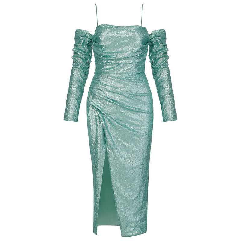Green Bodycon Dress HB7910 4