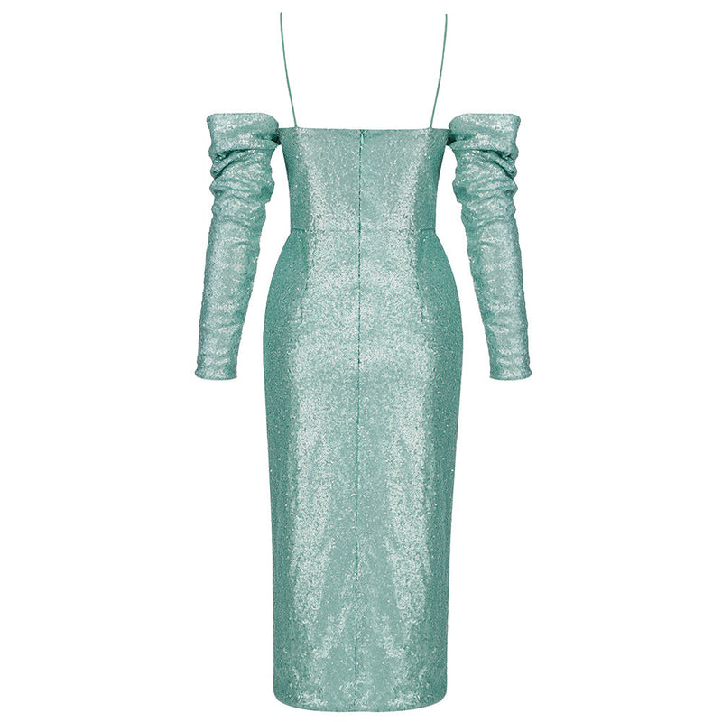Green Bodycon Dress HB7910 5