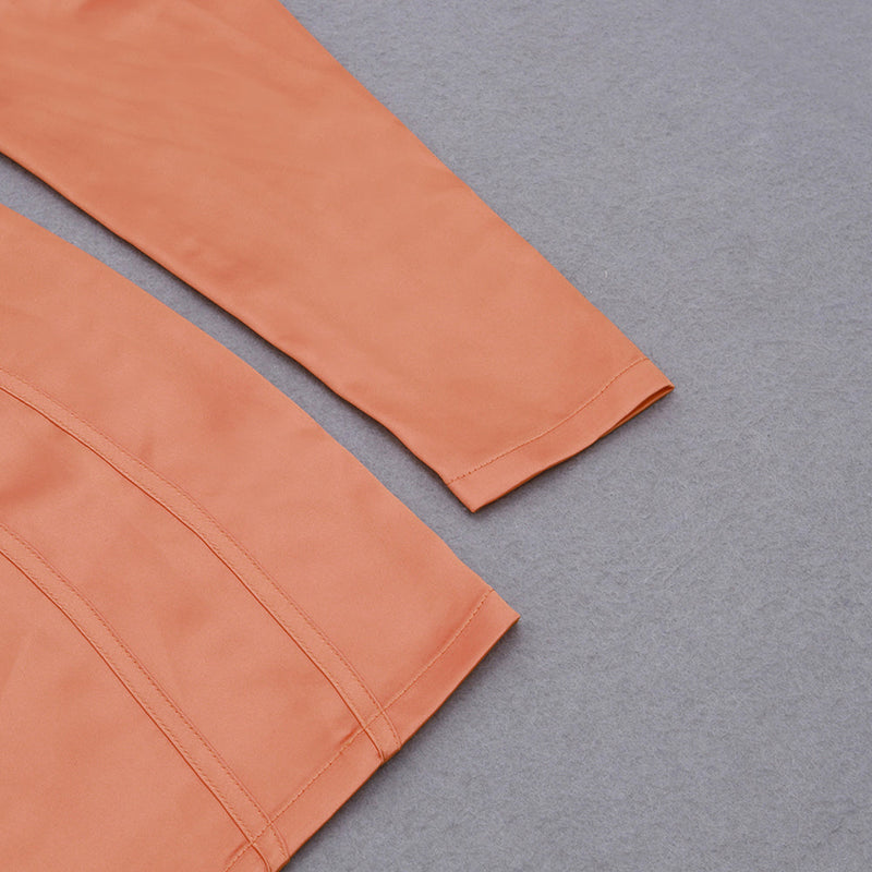 Orange Bodycon Dress HB7943 8