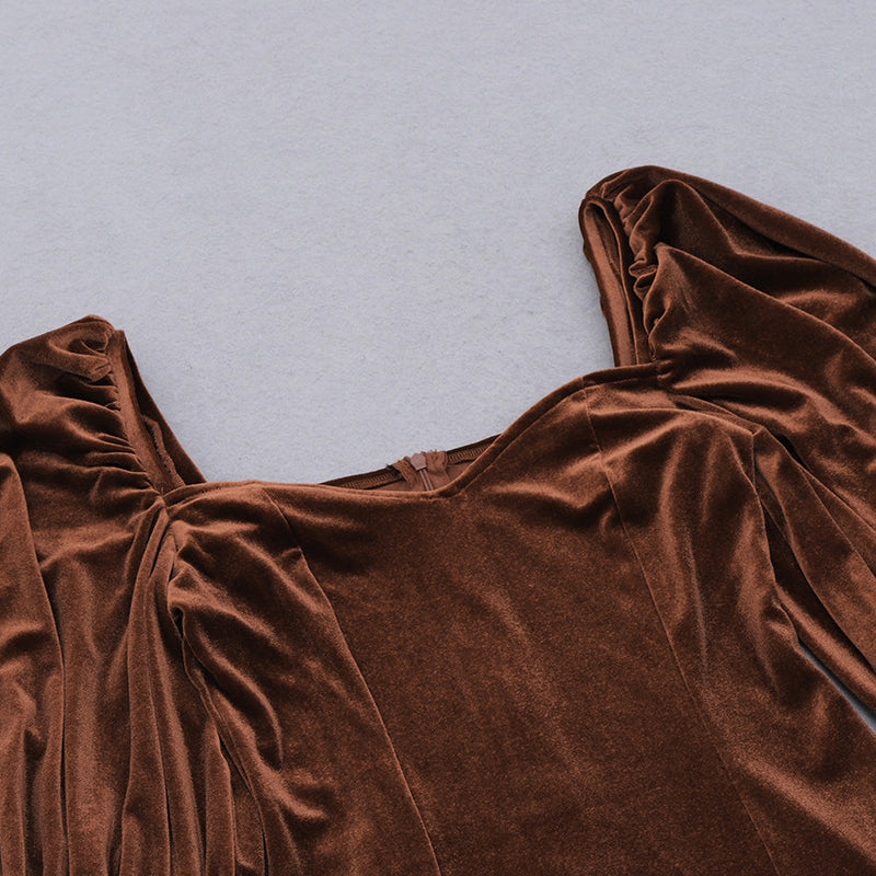 Brown Bodycon Dress HB7949 7