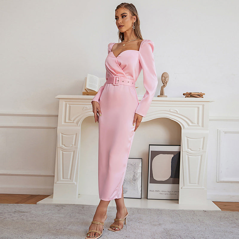 Pink Bodycon Dress HB7950 2