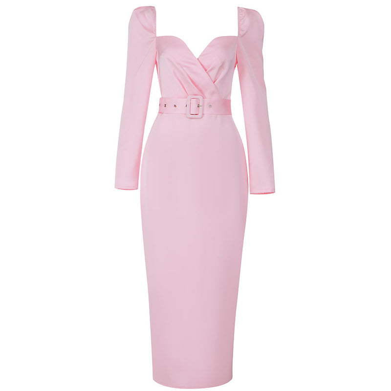 Pink Bodycon Dress HB7950 4
