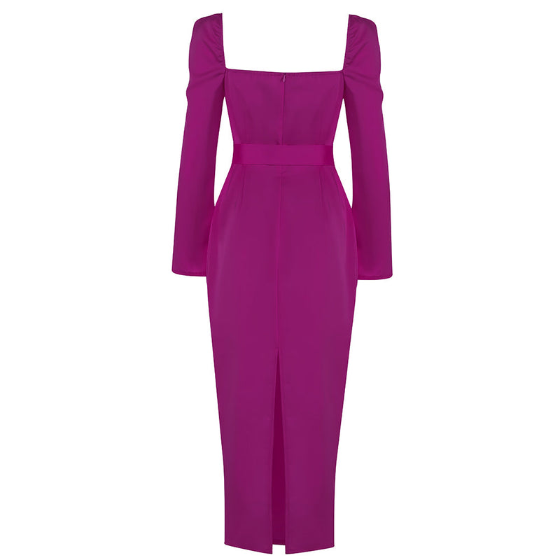 Purple Bodycon Dress HB7950 5