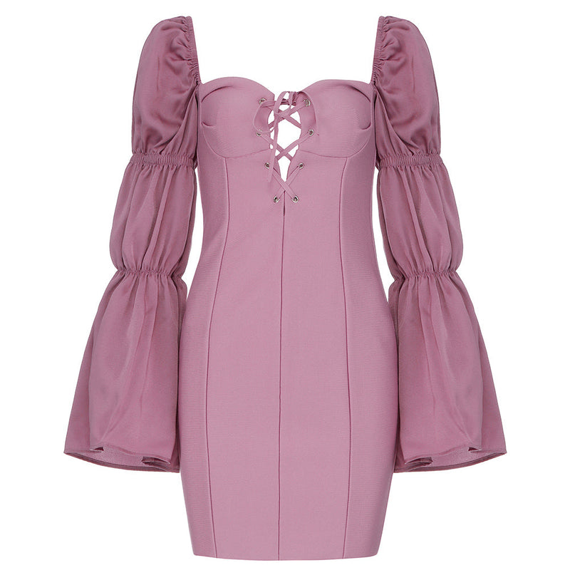 Pink Bandage Dress HB7963 4