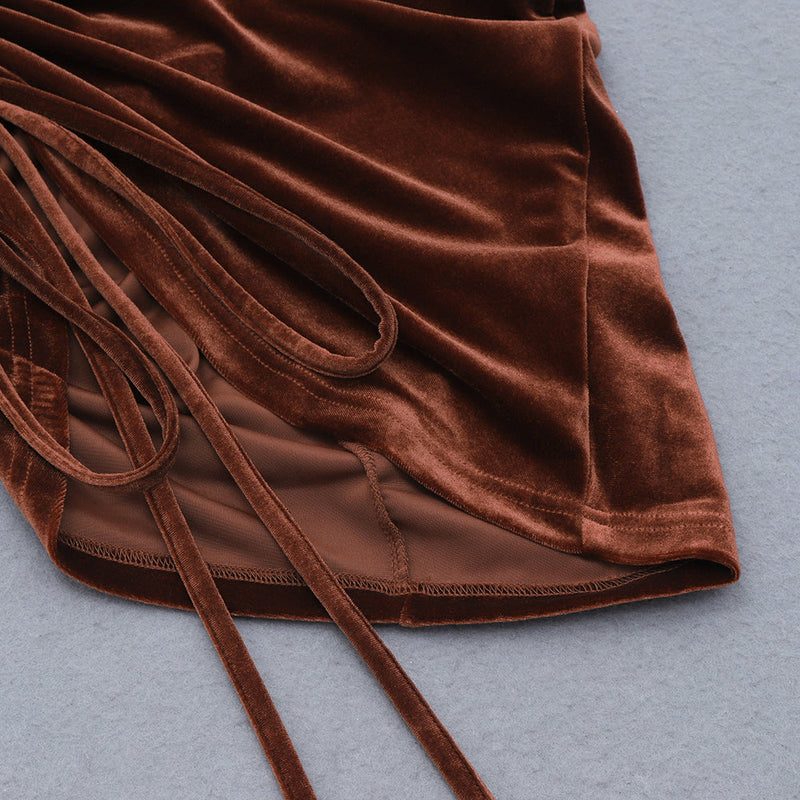 Brown Bodycon Dress HB7965 8