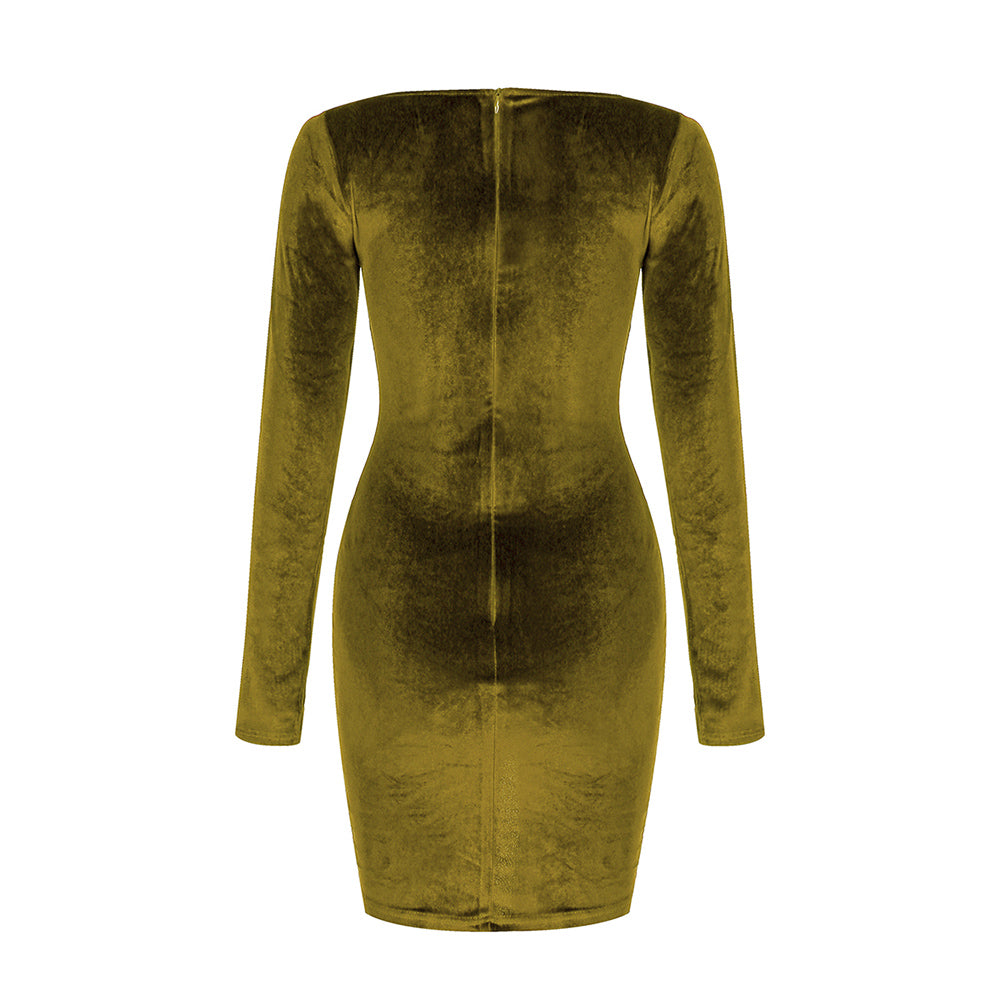 Green Bodycon Dress HB7970 6