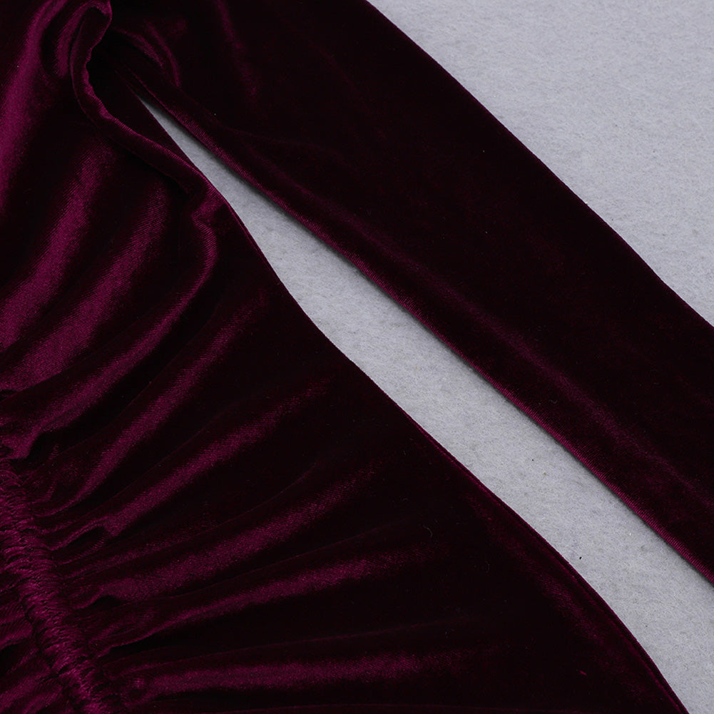 Wine Bodycon Dress HB7970 7