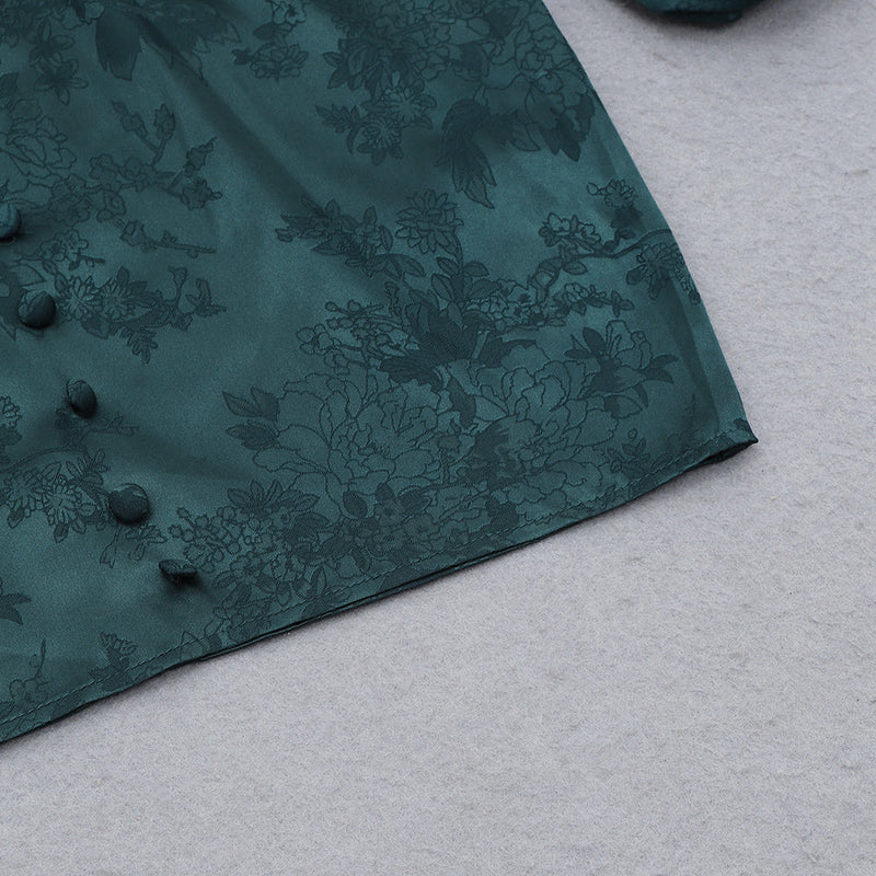 Dark Green Bodycon Dress HB7974 8