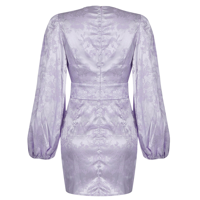 Purple Bodycon Dress HB7974 5