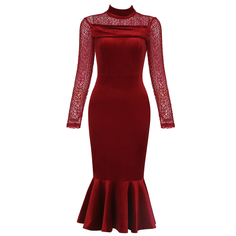 Red Bodycon Dress HB7981 4