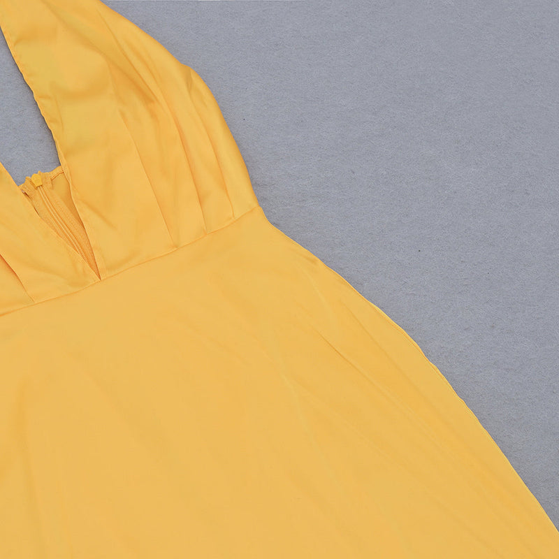 Yellow Bodycon Dress HB7987 7