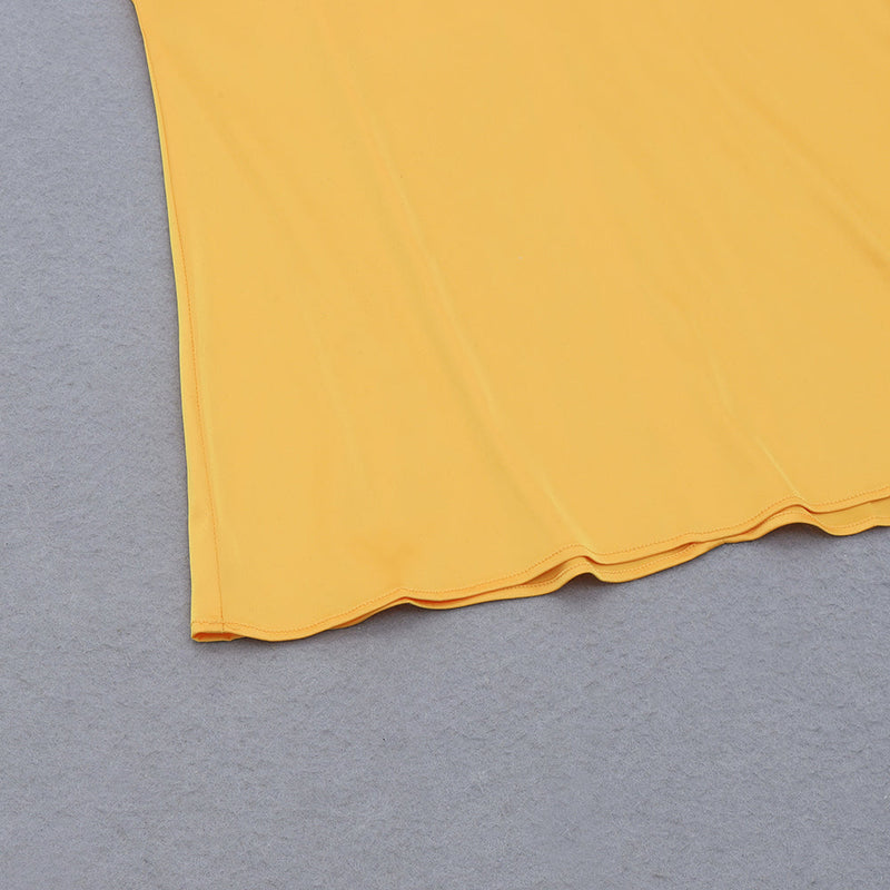 Yellow Bodycon Dress HB7987 8