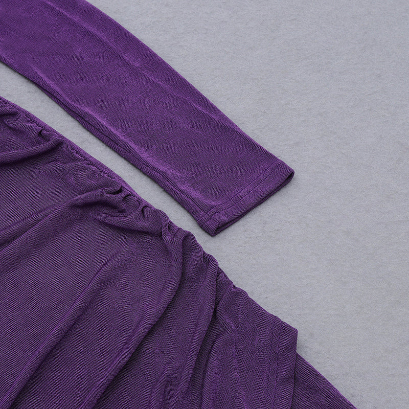 Purple Bodycon Dress HB7988 8