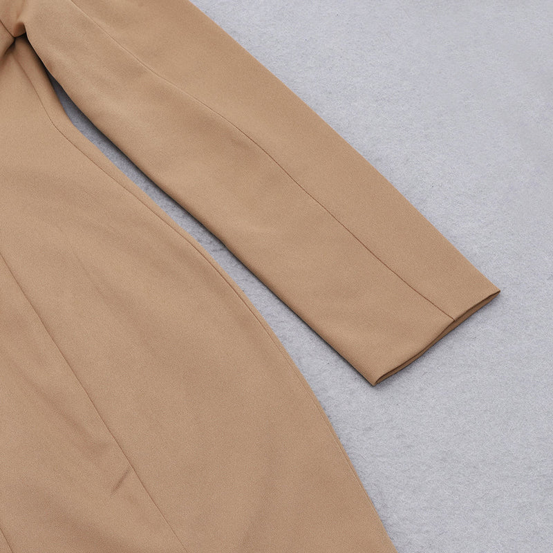 Brown Bodycon Dress HB7992 7