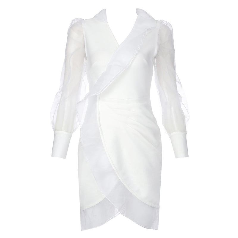 White Bandage Dress HB7995 5