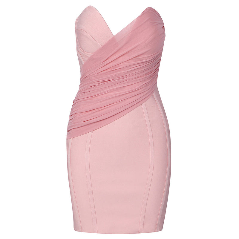 Pink Bandage Dress HB7999 4