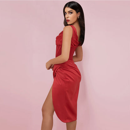 Red Bodycon Dress HI1209 2
