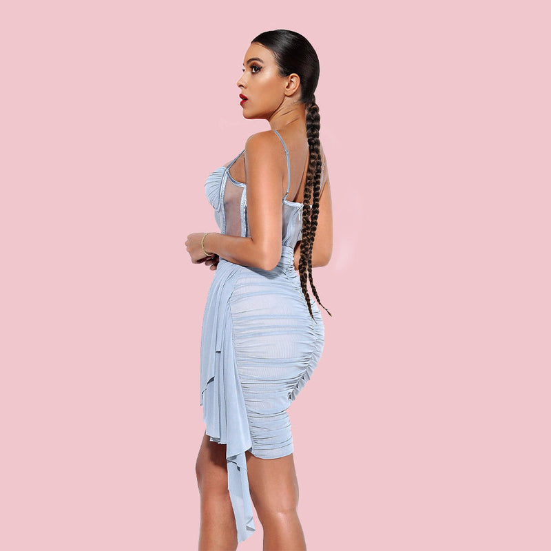 Blue Bodycon Dress HI1244 2