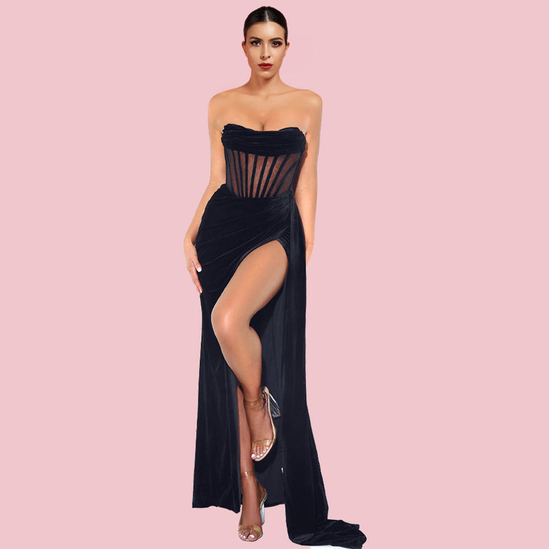 Black Bodycon Dress HI1282 1
