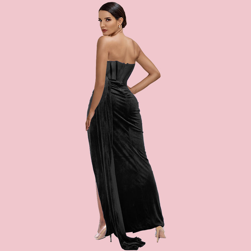 Black Bodycon Dress HI1282 2