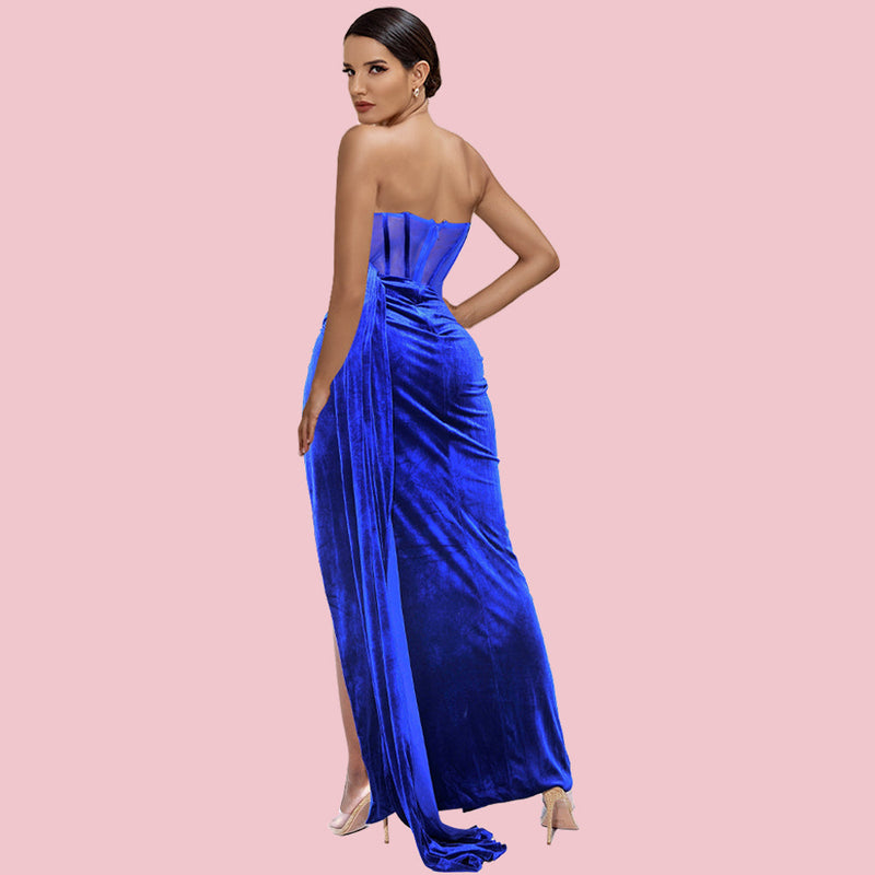 Blue Bodycon Dress HI1282 2