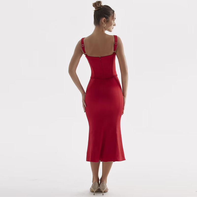 Red Bodycon Dress HI1400 3