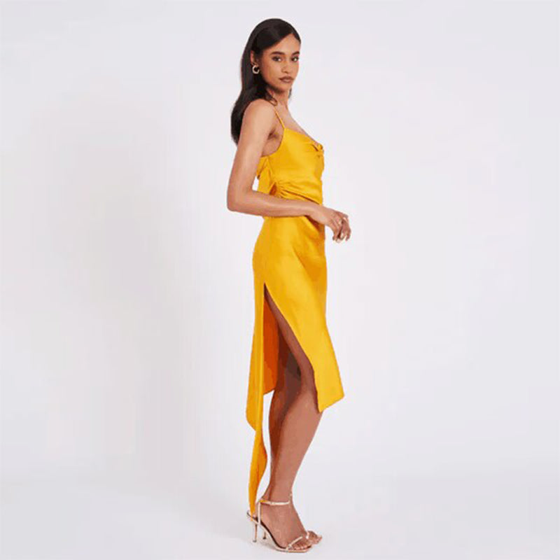 Yellow Bodycon Dress HI1426