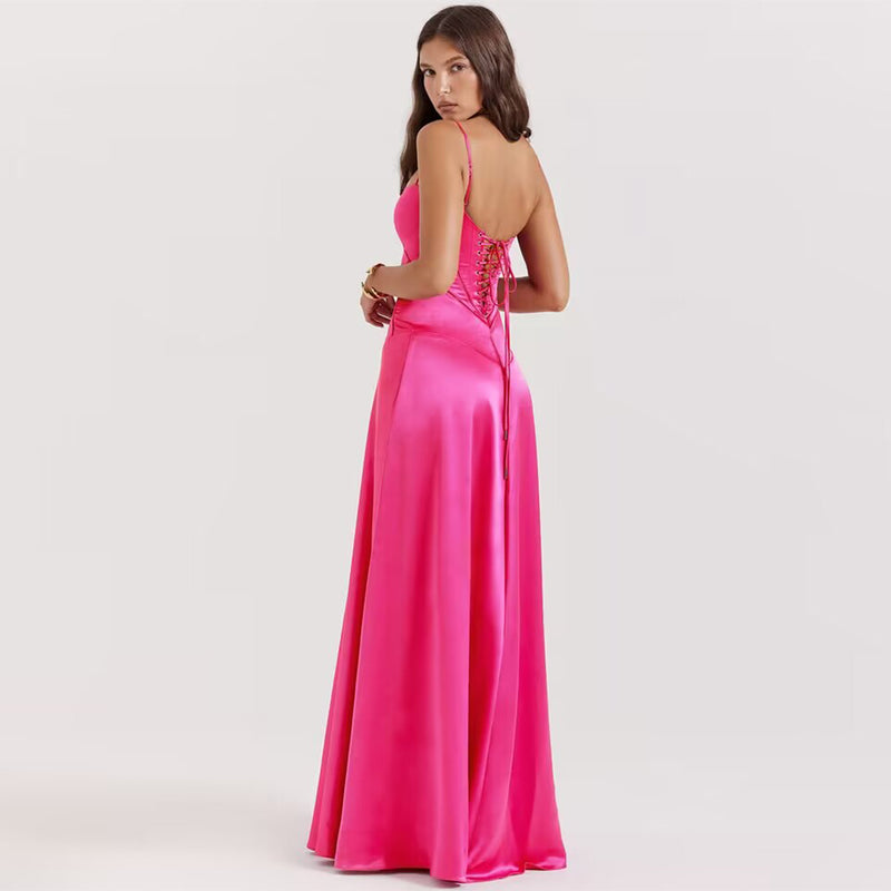 Rose Red Bodycon Dress ZNSBA648