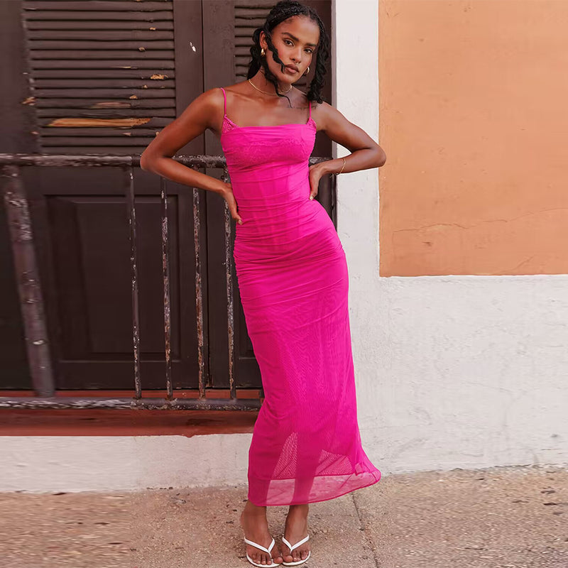 Skin Color Bodycon Dress HB01222