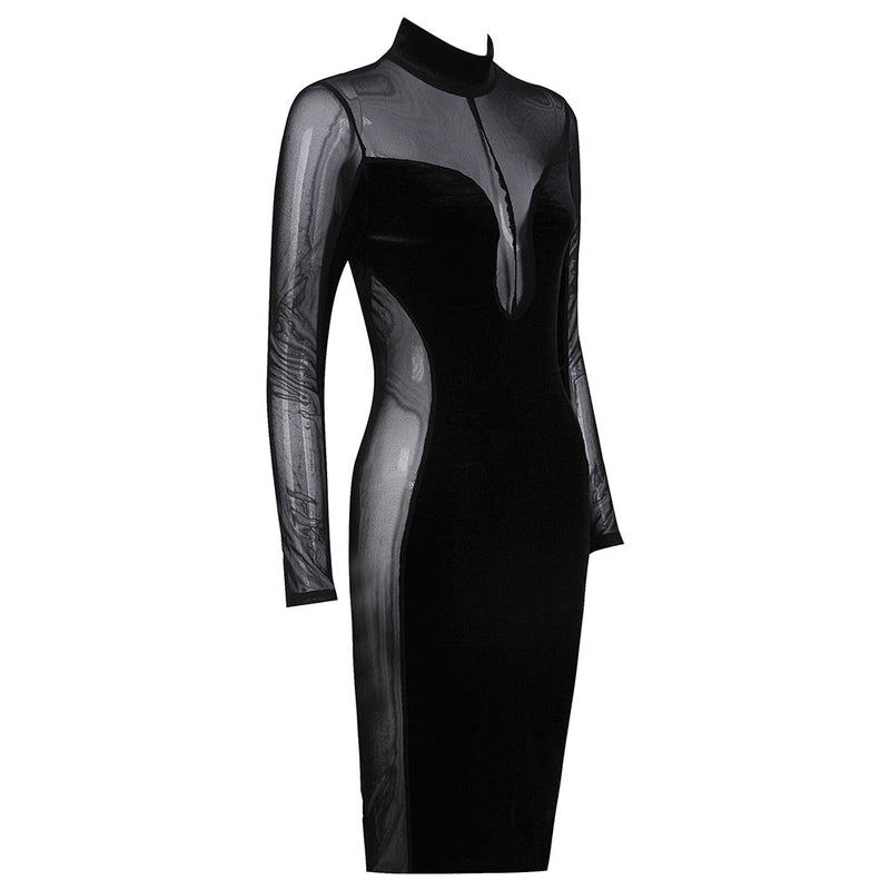 Black Bodycon Dress HL7011 5