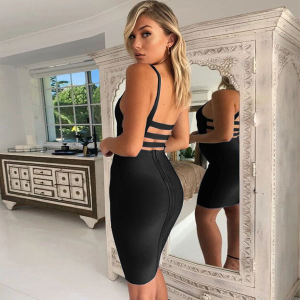 Black Bandage Dress HL8162 1