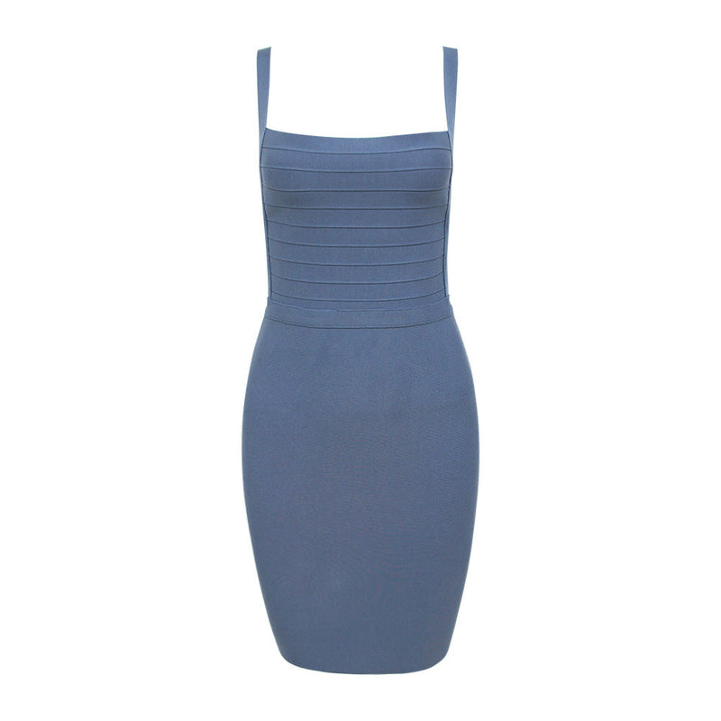 Blue Bandage Dress HL8162 3