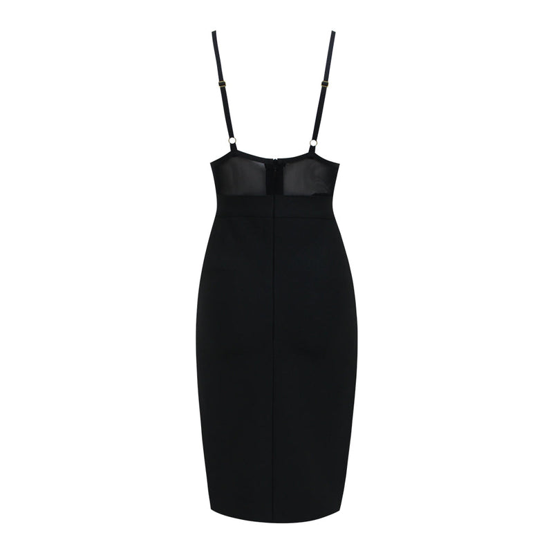 Black Bandage Dress HL8208 3