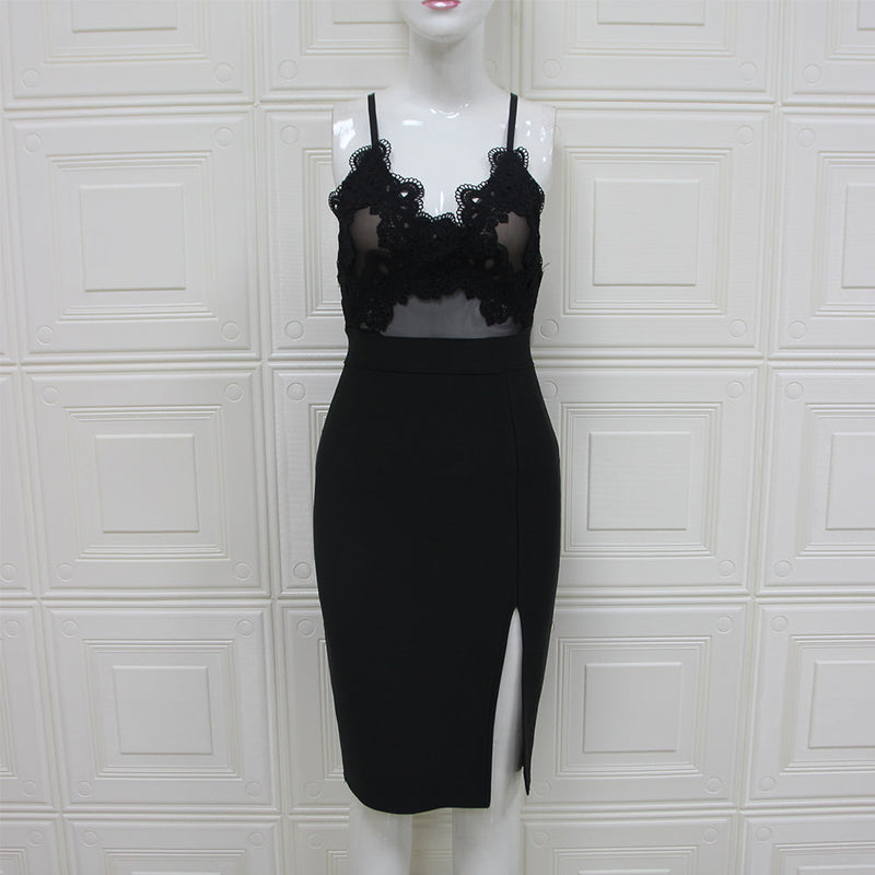 Black Bandage Dress HL8208 4