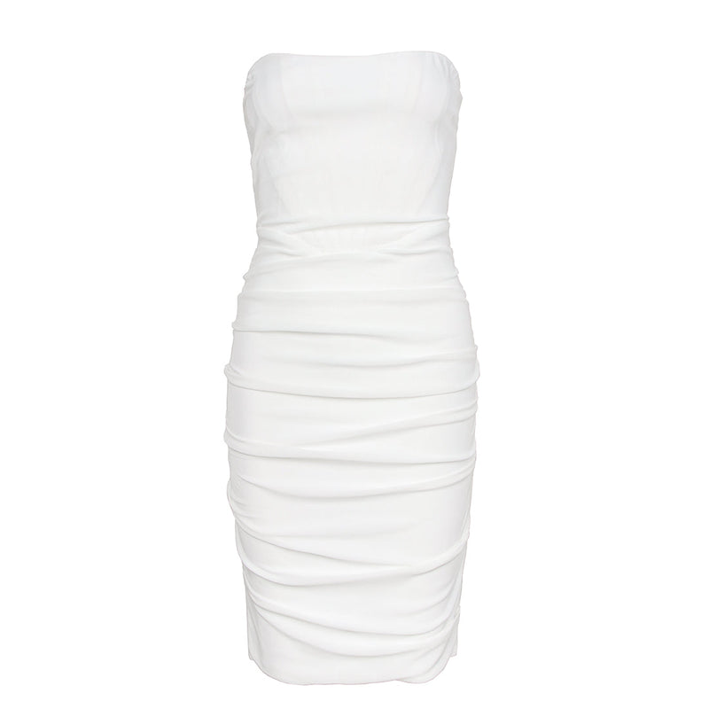 White Bandage Dress HL8256 3