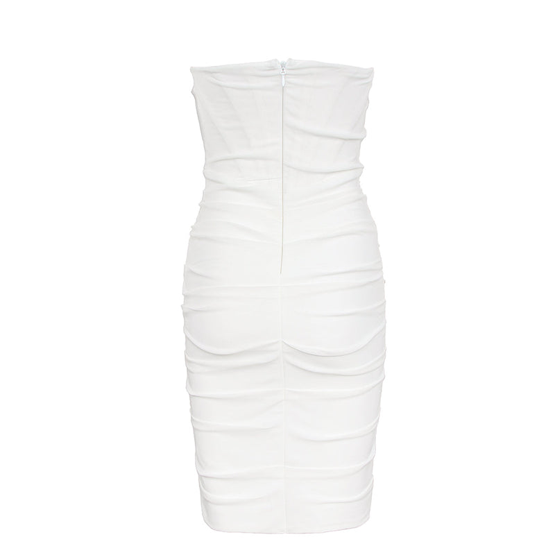 White Bandage Dress HL8256 4