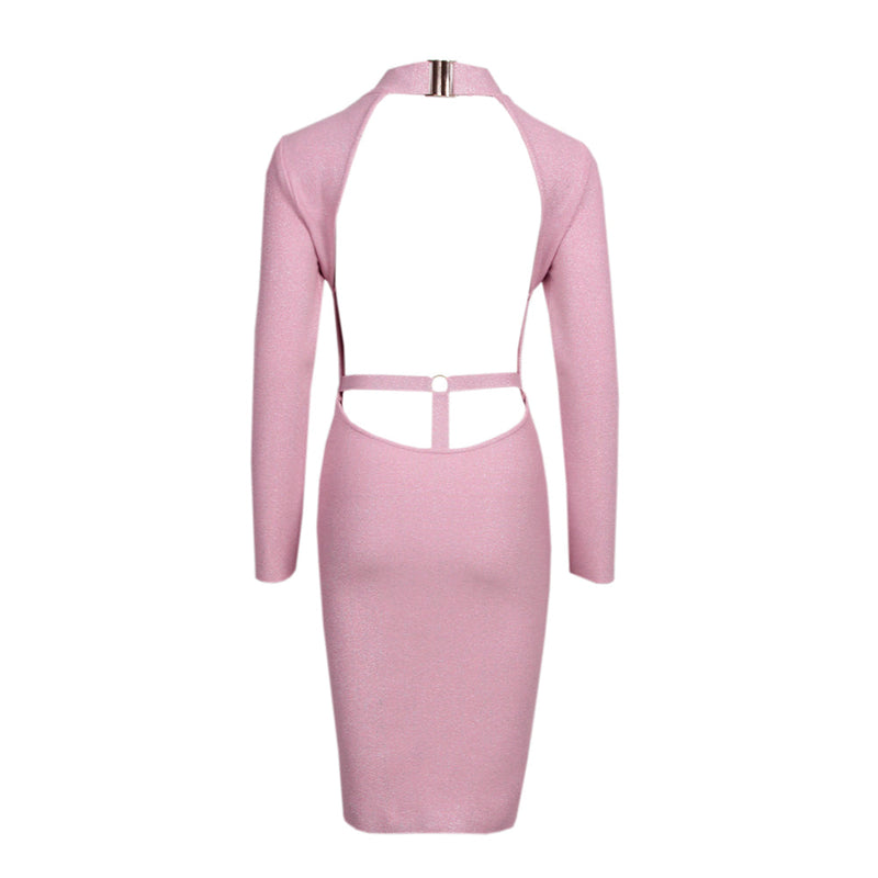 Pink Bandage Dress HL8398 6