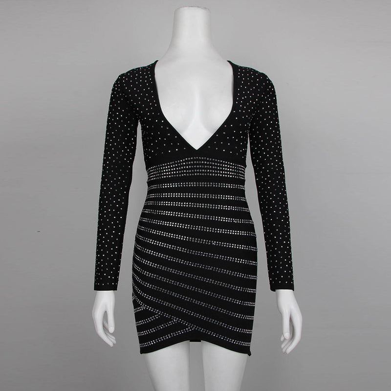 Black Bandage Dress HL8412 5